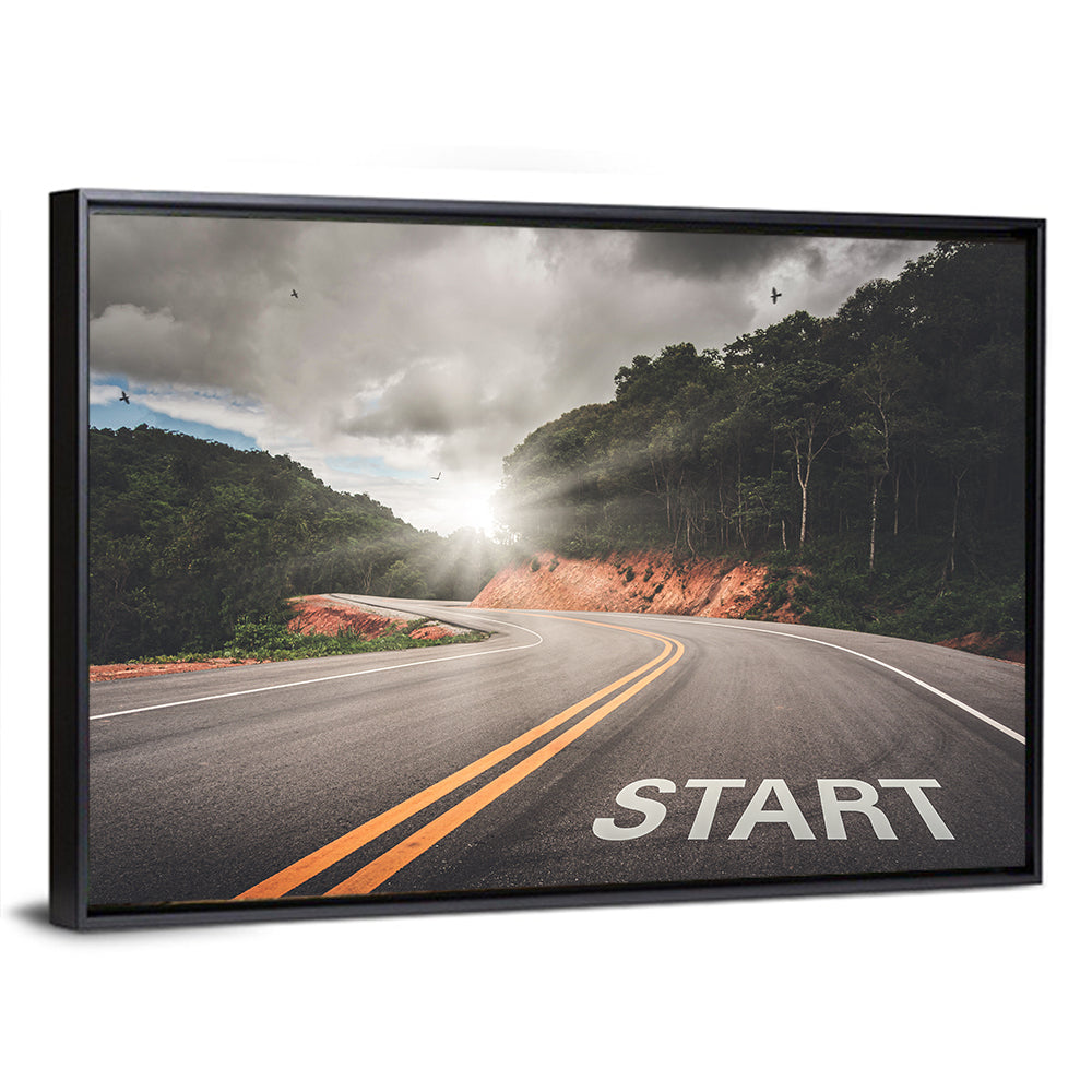 Start of a Journey, Sunrise Road Wall Art