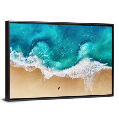 Turquoise Beach Aerial Wall Art