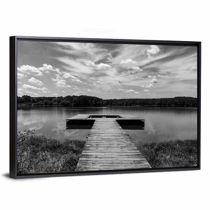 Wooden Dock at Lake Acworth Wall Art