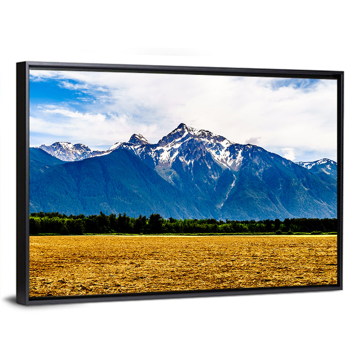 Cheam Mountain Peak Wall Art as a framed canvas