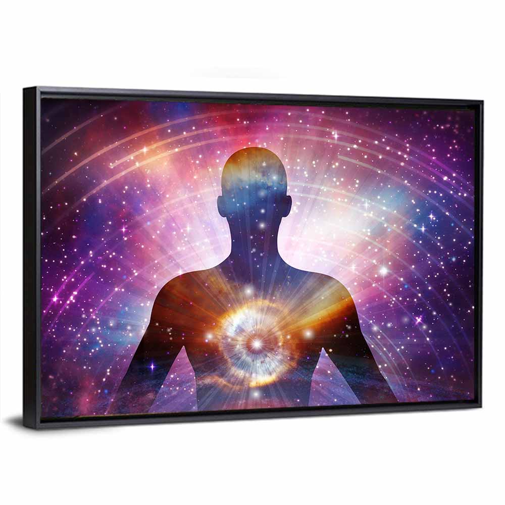 Soul Journey Cosmic Silhouette Wall Art