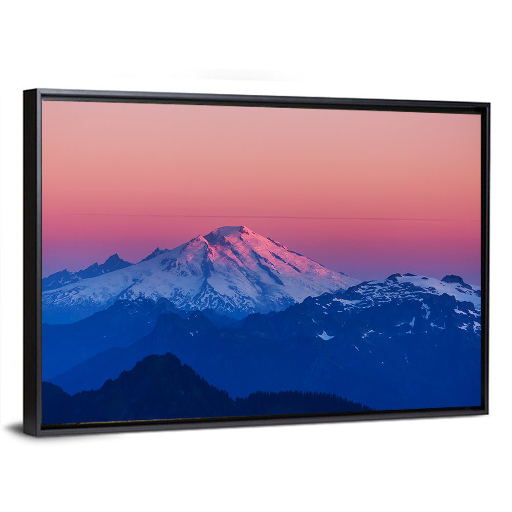 Mount Baker Alpenglow Wall Art