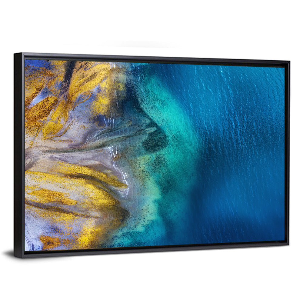 Golden Coast Abstract Wall Art
