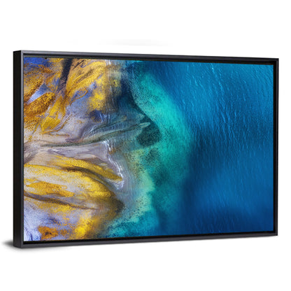 Golden Coast Abstract Wall Art