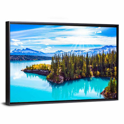 Abraham Lake Peninsula View Wall Art