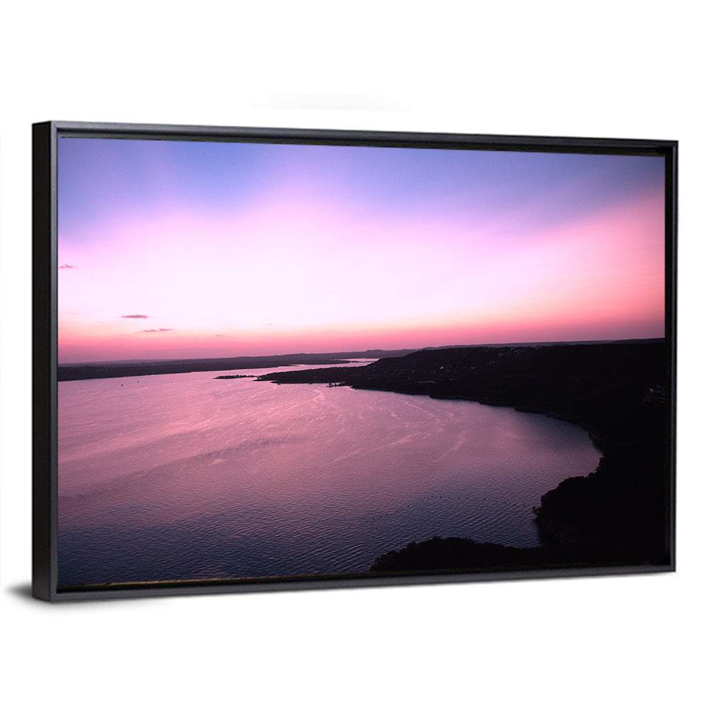 Lake Travis Purple Sunset Wall Art