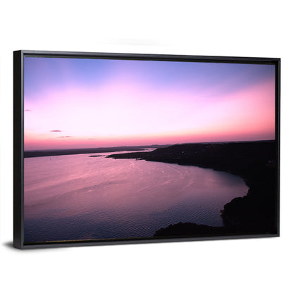 Lake Travis Purple Sunset Wall Art