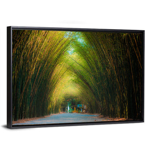 Bamboo Trees Tunnel Wall Art
