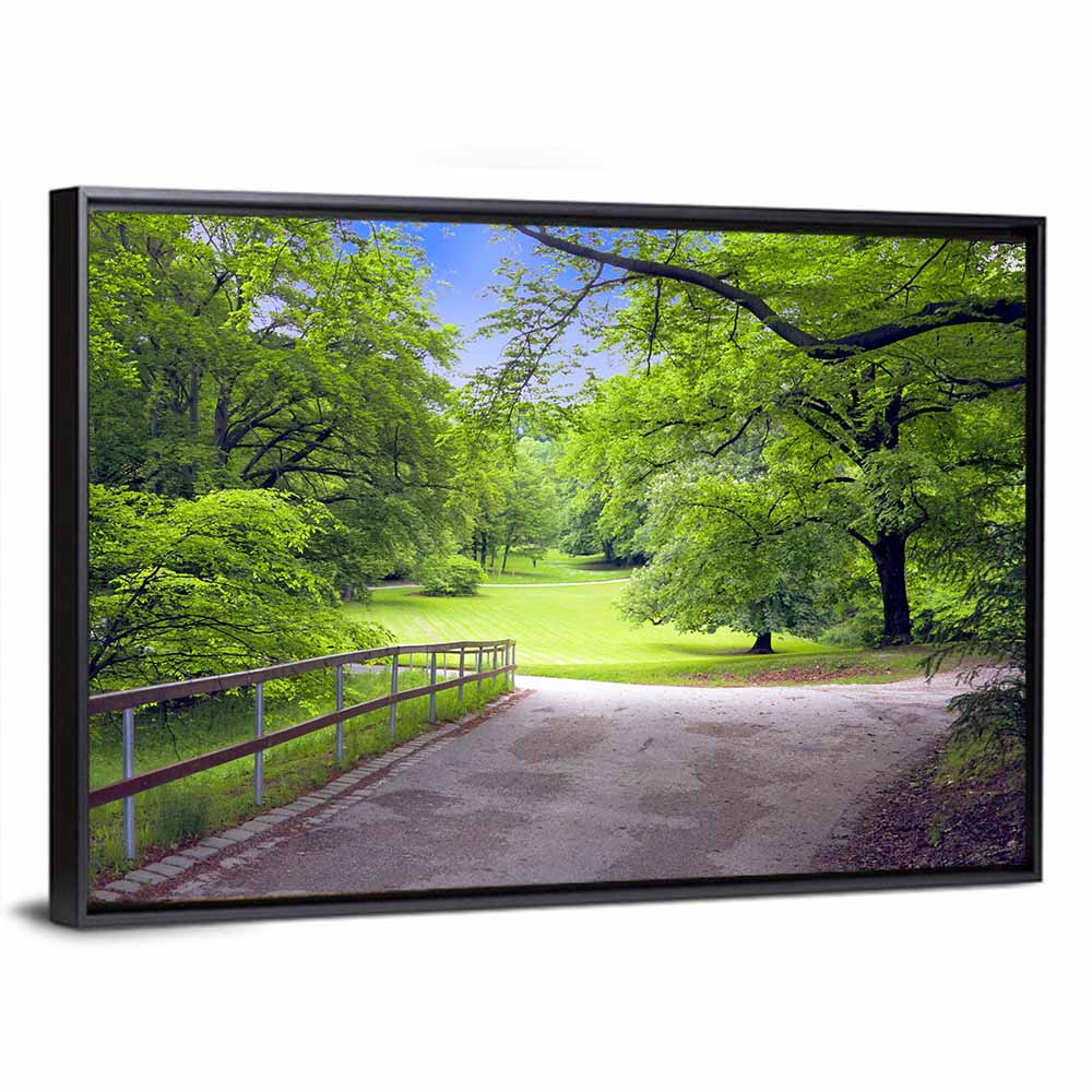 Sunlit Meadow Path Wall Art
