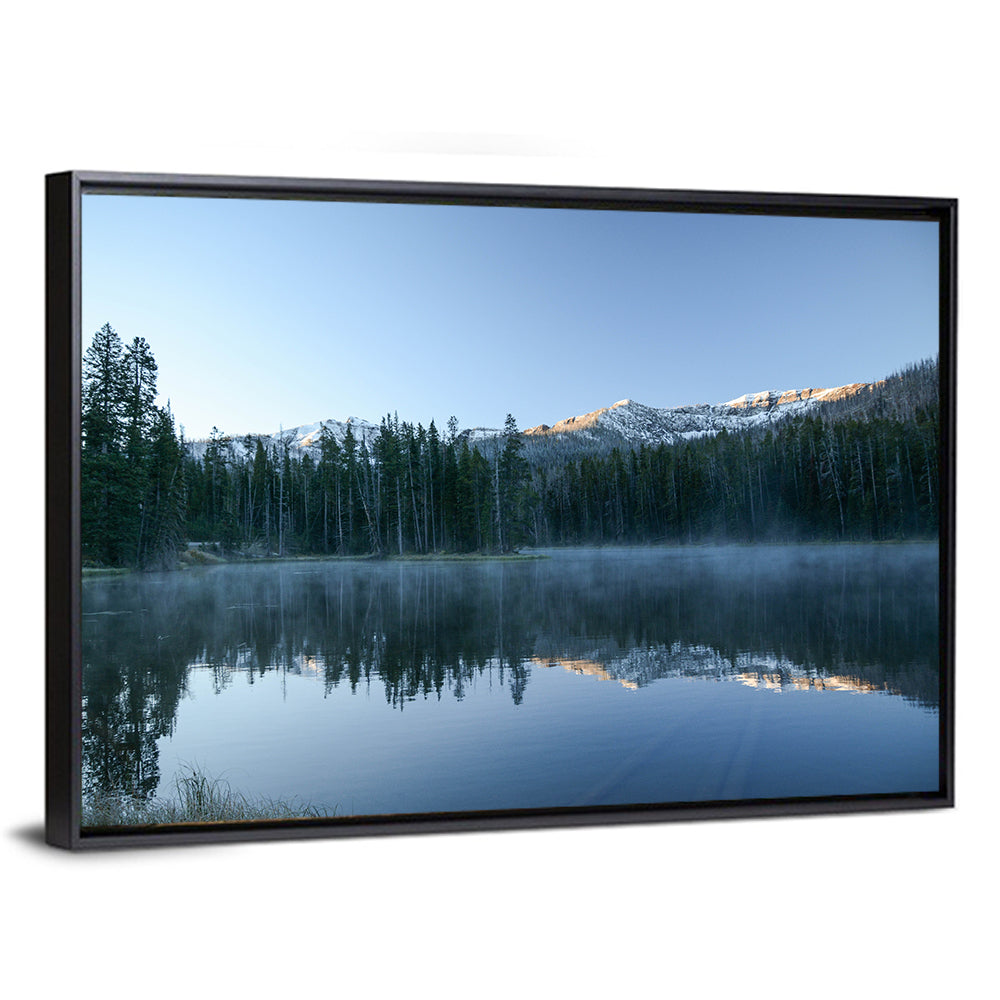 Sylvan Lake Morning Mist Wall Art