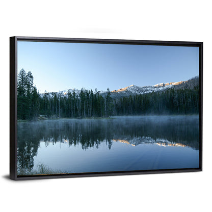 Sylvan Lake Morning Mist Wall Art