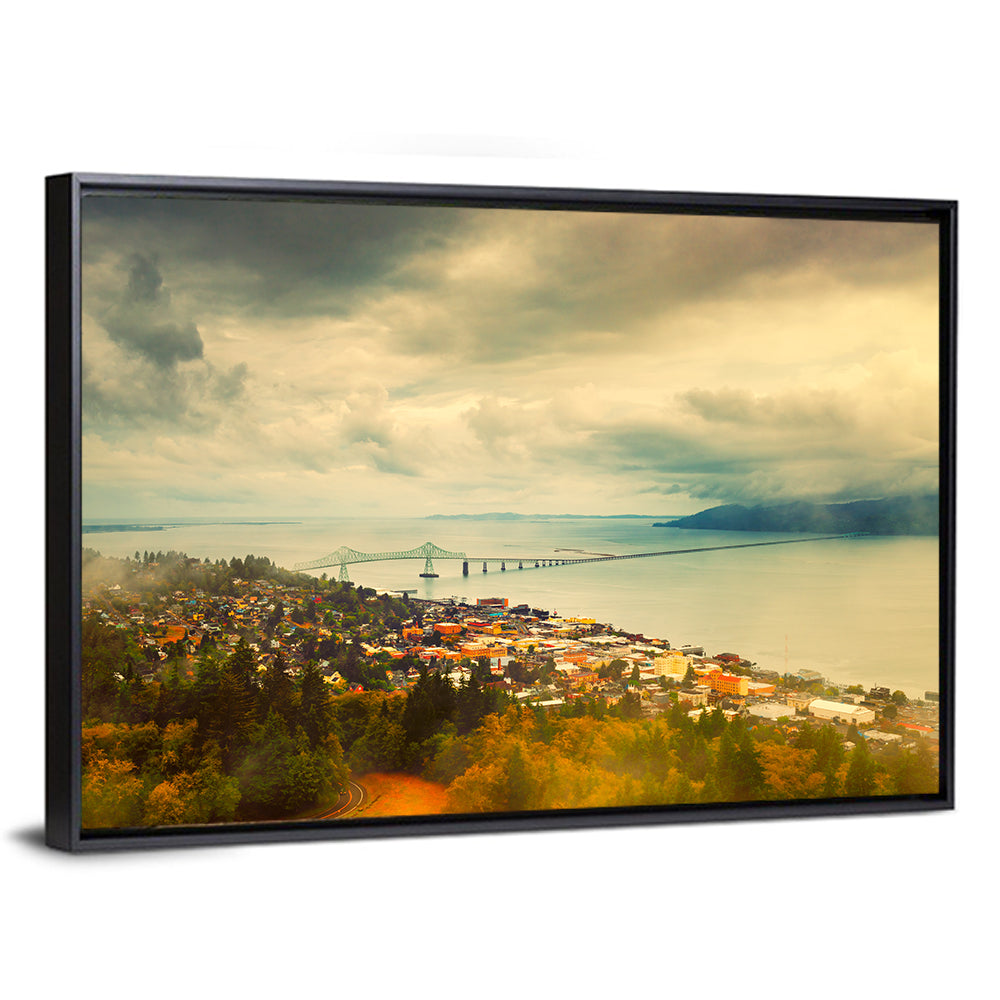 Astoria-megler Bridge Cityscape Wall Art