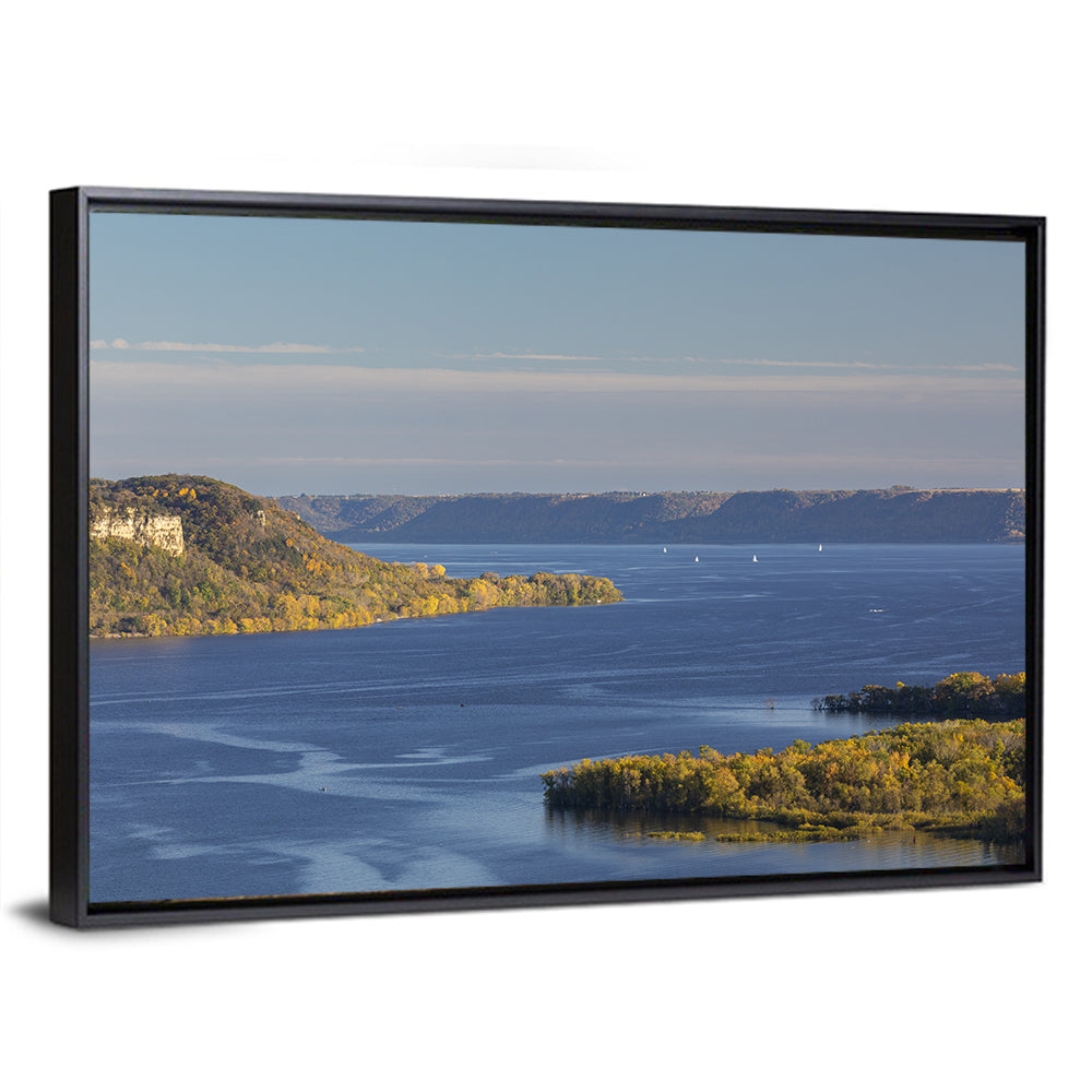 Mississippi River Autumn Panorama Wall Art