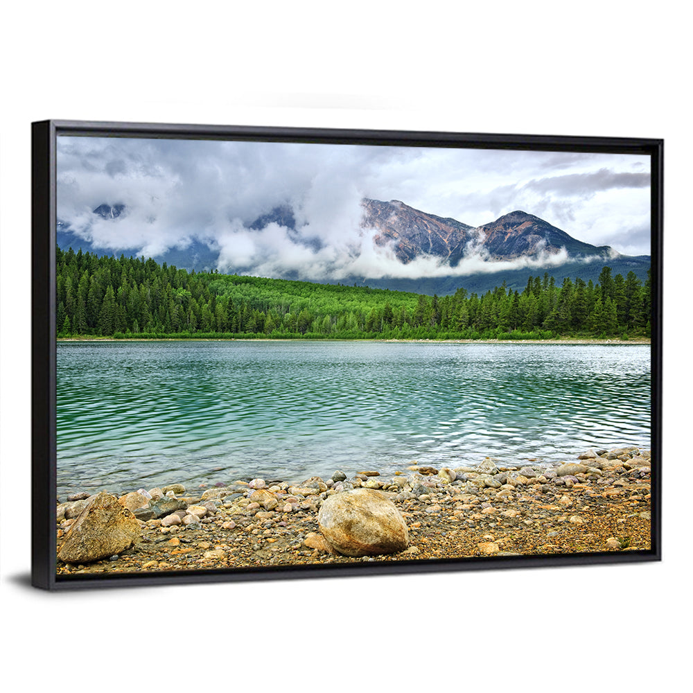 Patricia Lake Cloudy Peaks Wall Art