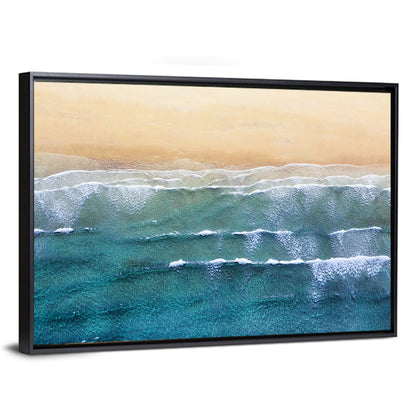 Calm Beachscape Aerial Wall Art