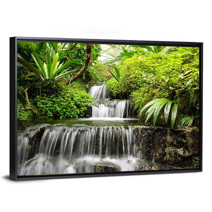 Lush Rainforest Cascade Wall Art