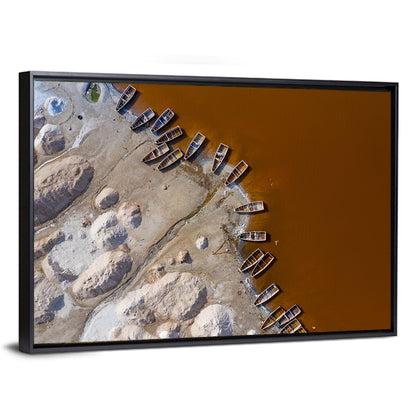 Salt Piles at Lake Retba Wall Art