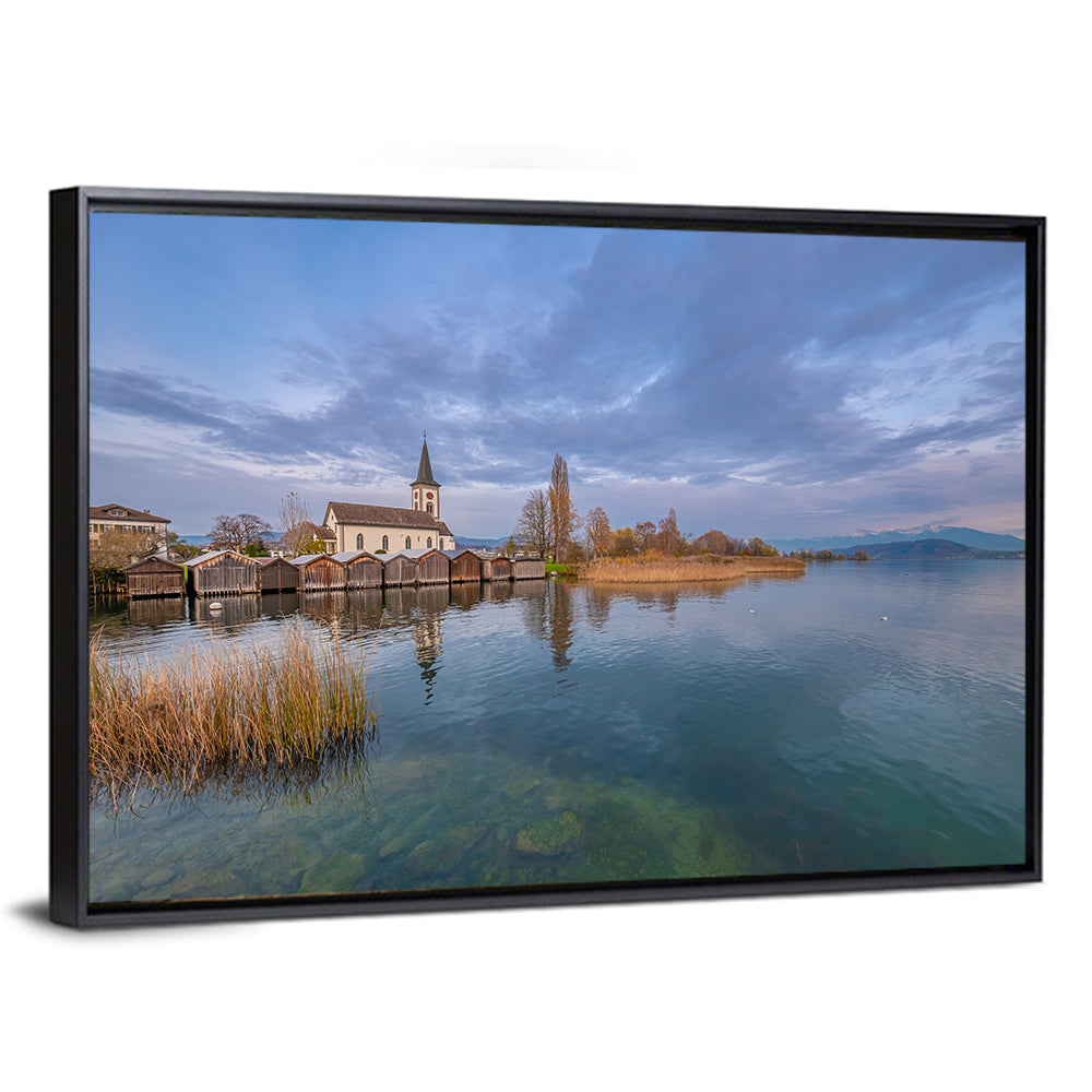 Busskirch Church on Lake Obersee Wall Art