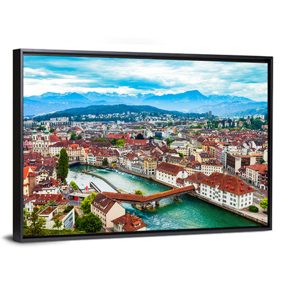 Lucerne Chapel Bridge View Wall Art