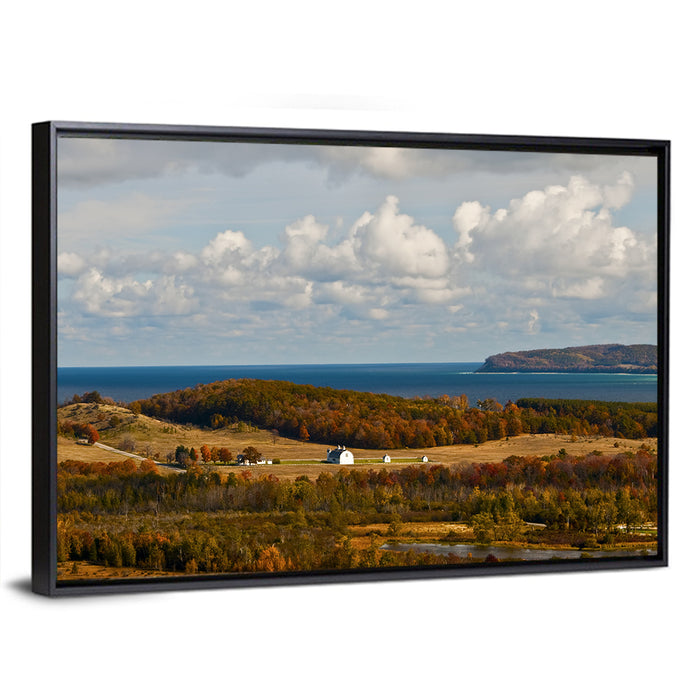 D.h. Day Farm, Glen Arbor Wall Art as a framed canvas
