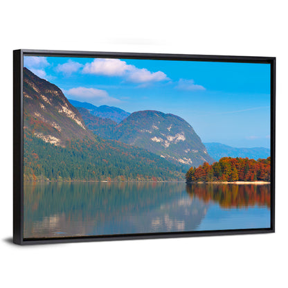 Lake Bohinj Autumn Reflection Wall Art