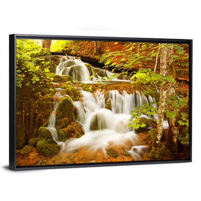Plitvice Autumn Stream Wall Art