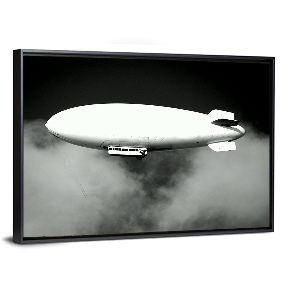 Dirigible Over Clouds Wall Art