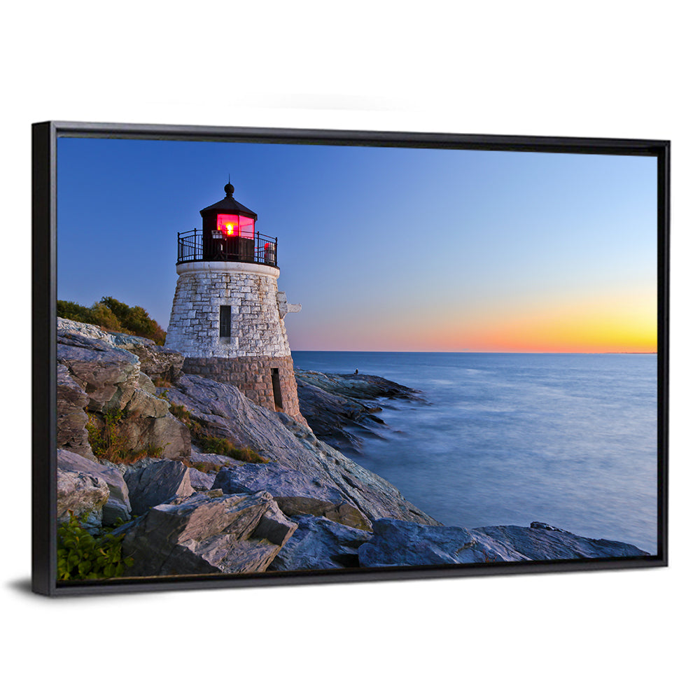 Castle Hill Lighthouse at Dusk Wall Art