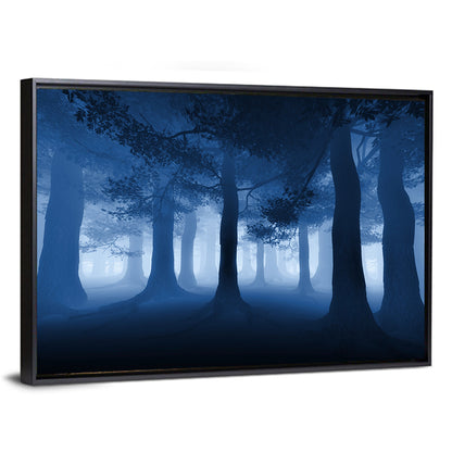 Midnight Blue Forest Wall Art