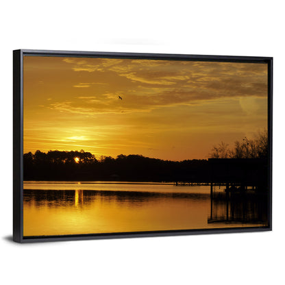 Lake Weiss Sunset Reflection Wall Art