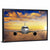 Airplane Takeoff and Sunset Wall Art