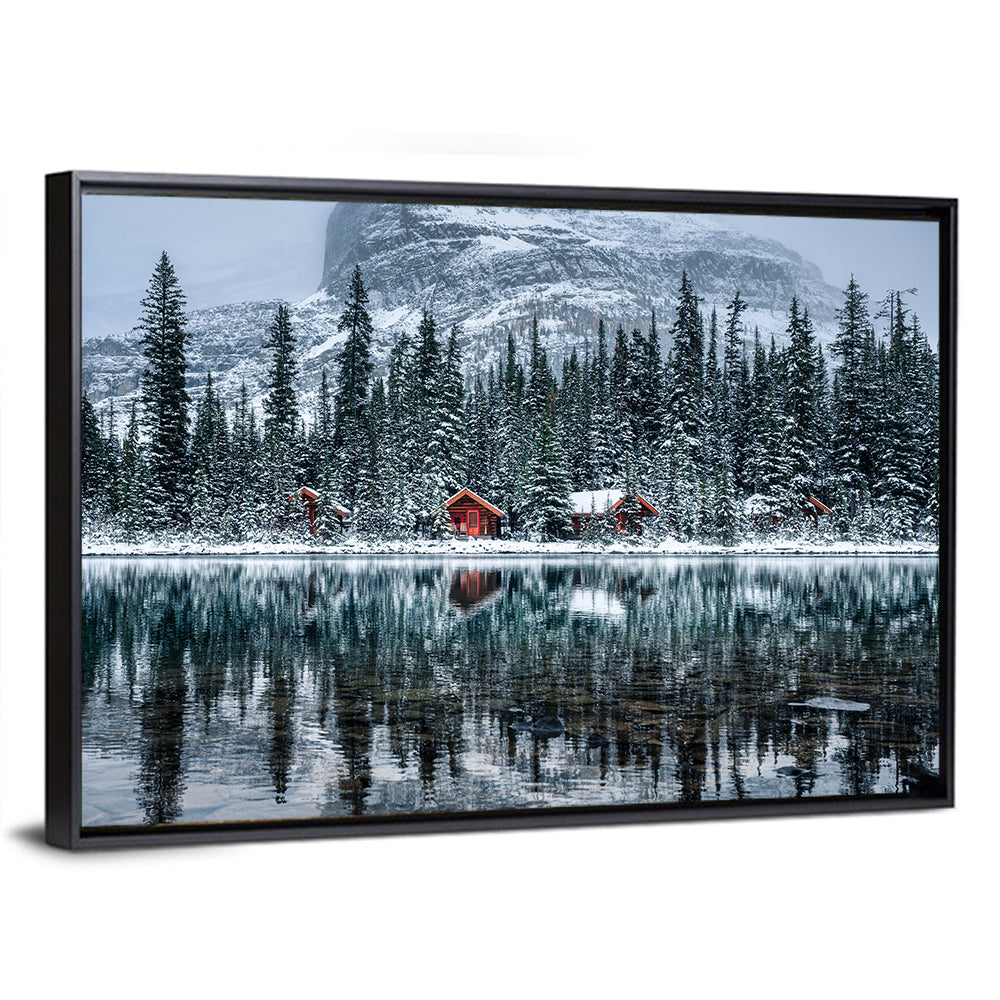 Lake O Hara Winter Reflection Wall Art