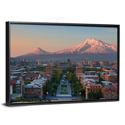 Sunset Over Mount Ararat from Yerevan Wall Art