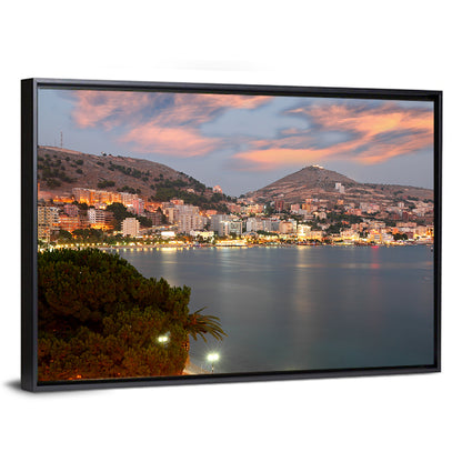 Sarandë Bay at Dusk Wall Art