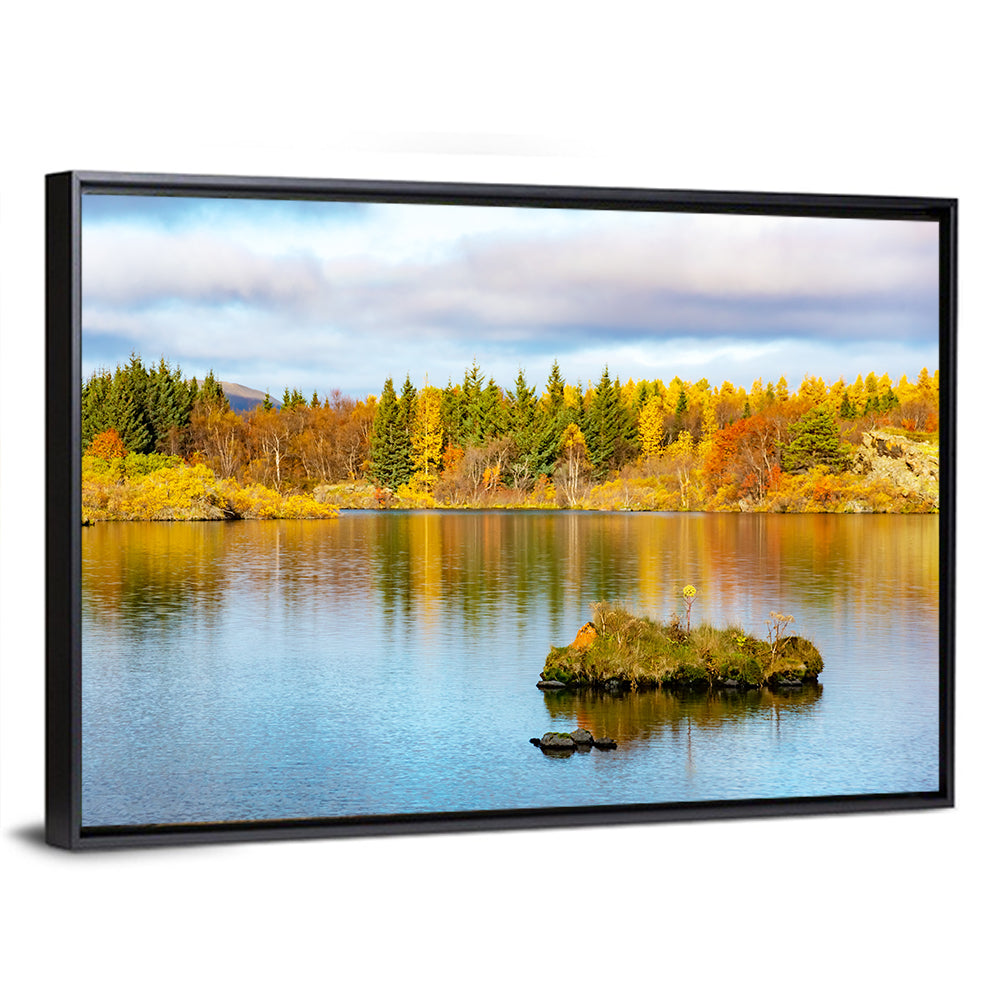 Autumn at Lake Myvatn Wall Art