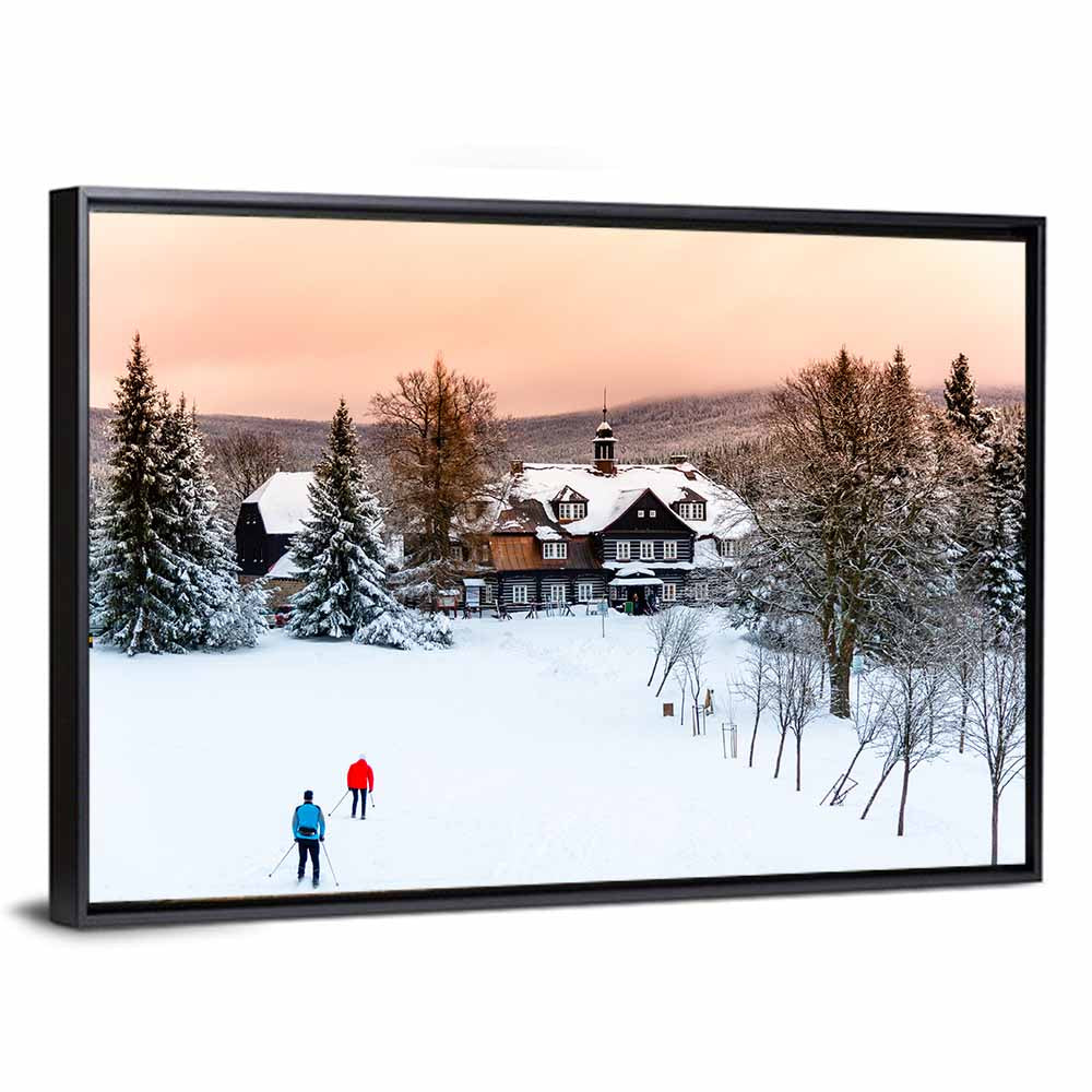 Samalova Cottage Winter Scene Wall Art
