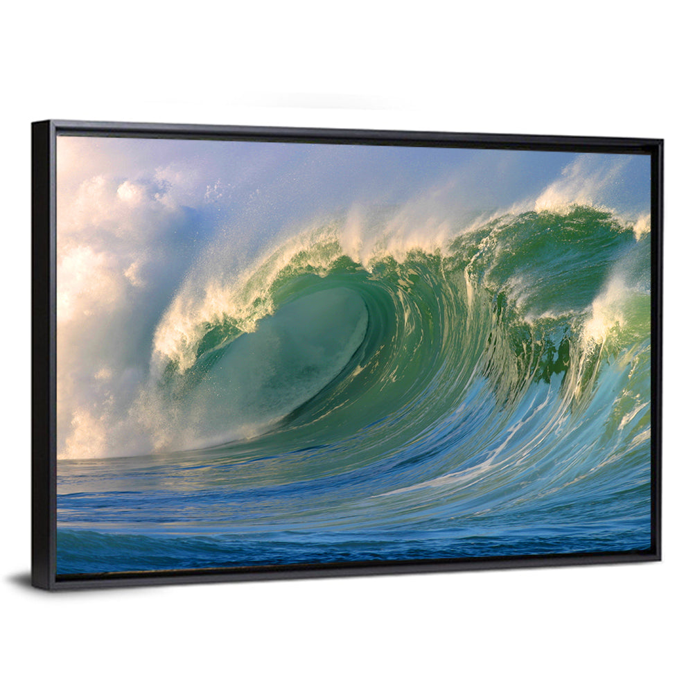 Golden Hour Barrel Wave Wall Art