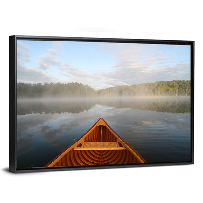 Cedar Canoe on Lake Ontario Wall Art