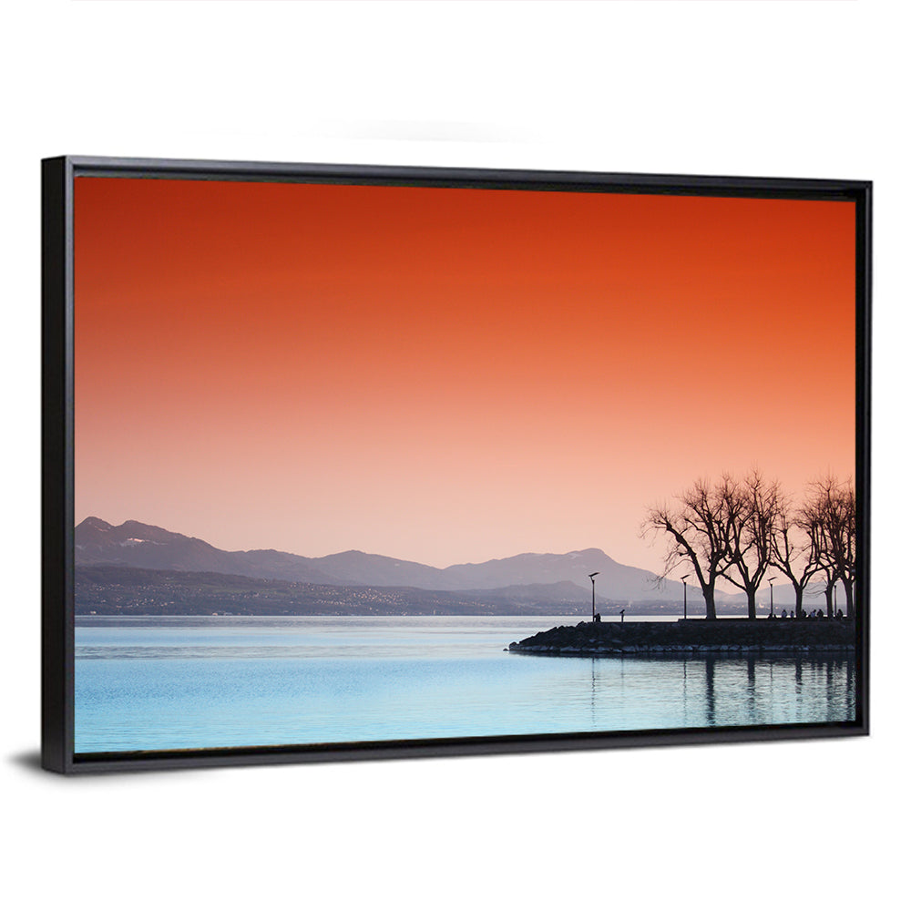 Lake Geneva Sunset Reflection Wall Art