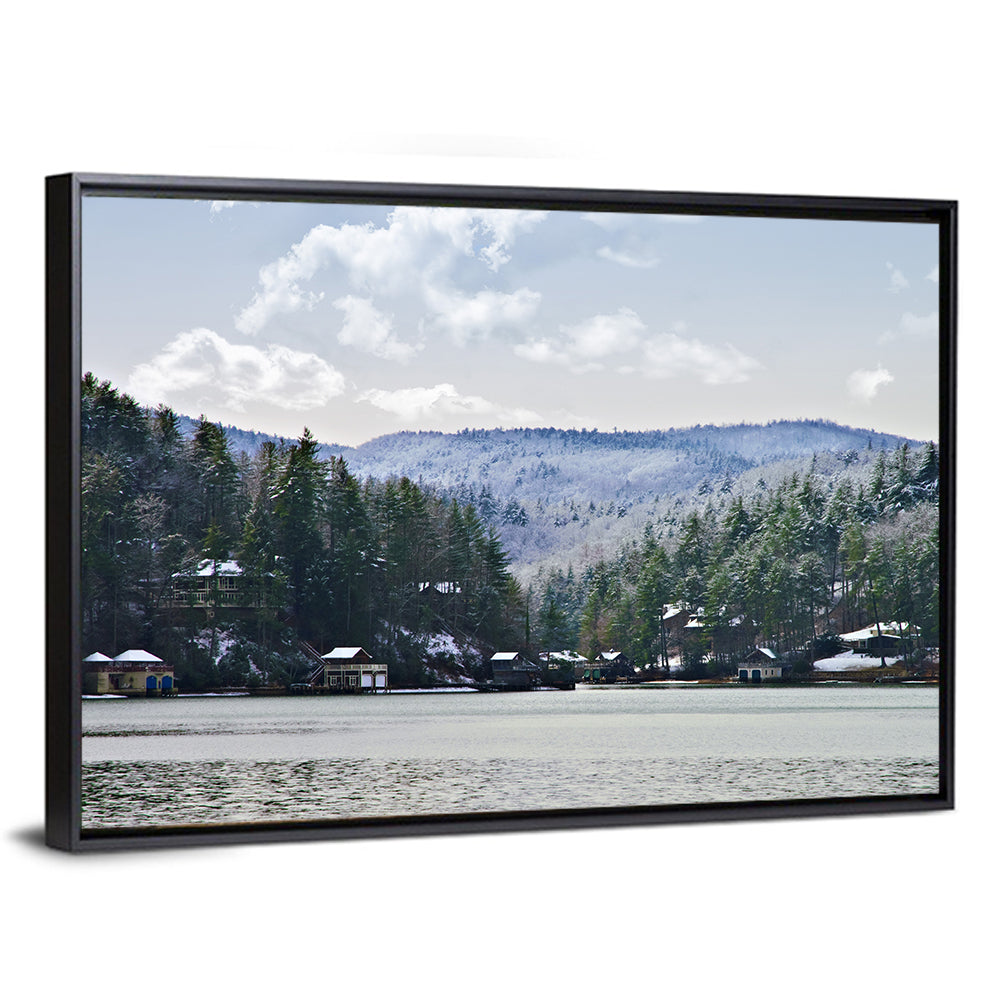 Lake Rabun Winter Scene Wall Art