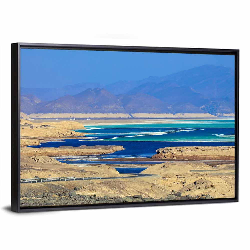 Lake Assal Coastal Road View Wall Art