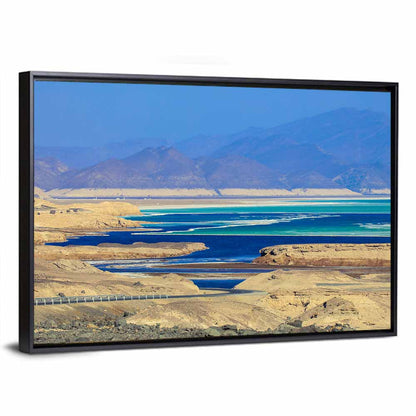 Lake Assal Coastal Road View Wall Art