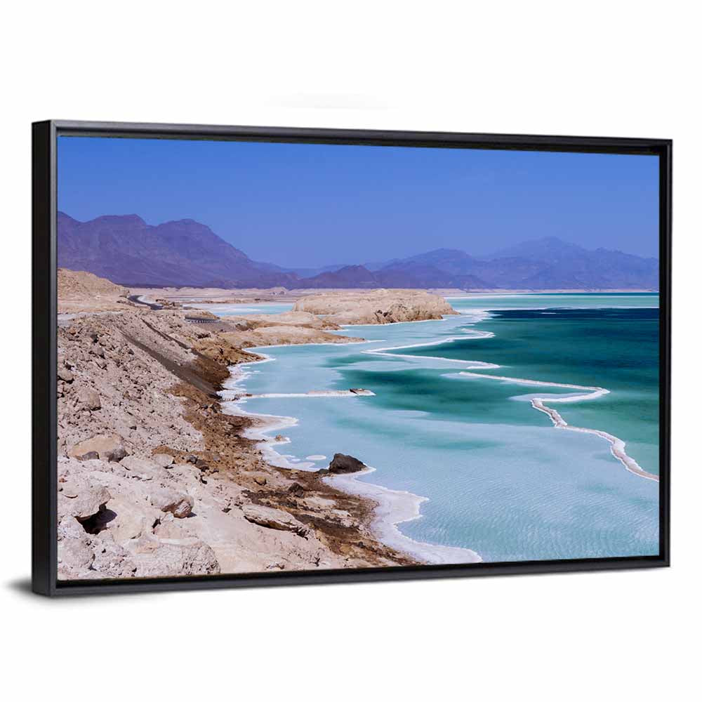 Lake Assal Salt Shoreline Wall Art