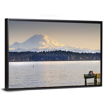 Mount Rainier Over Lake Washington Wall Art