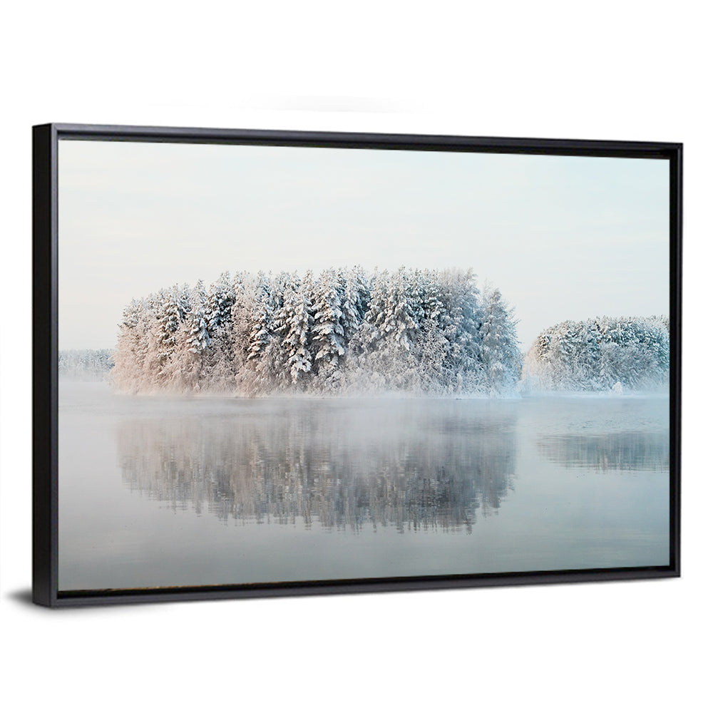 Misty Karelia Lake Wall Art