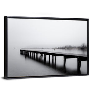 Wooden Lake Jetty Wall Art