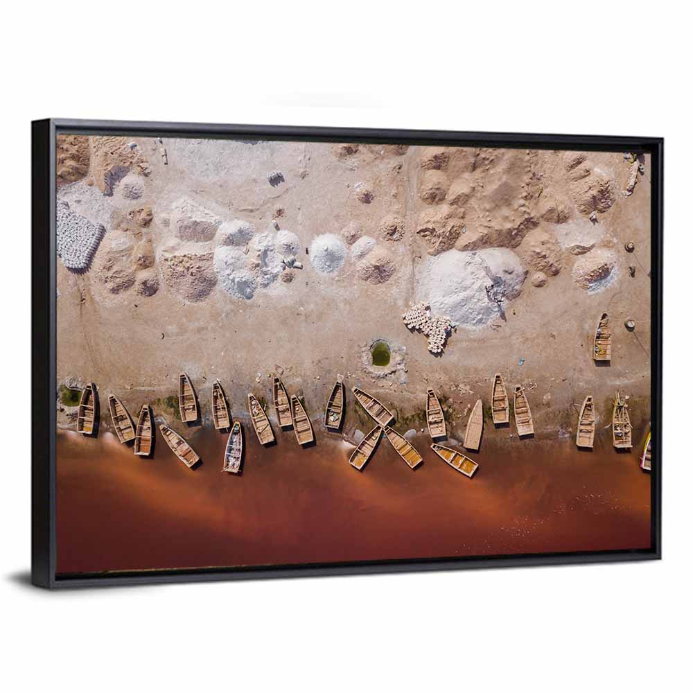 Lake Retba Aerial View Wall Art