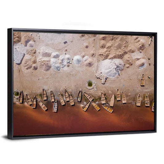 Lake Retba Aerial View Wall Art