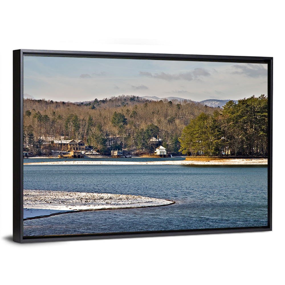 Lake Burton Winter Shoreline Wall Art
