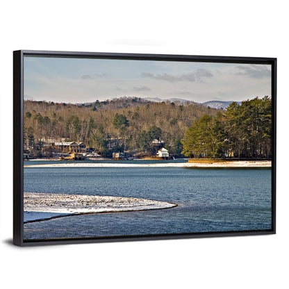 Lake Burton Winter Shoreline Wall Art